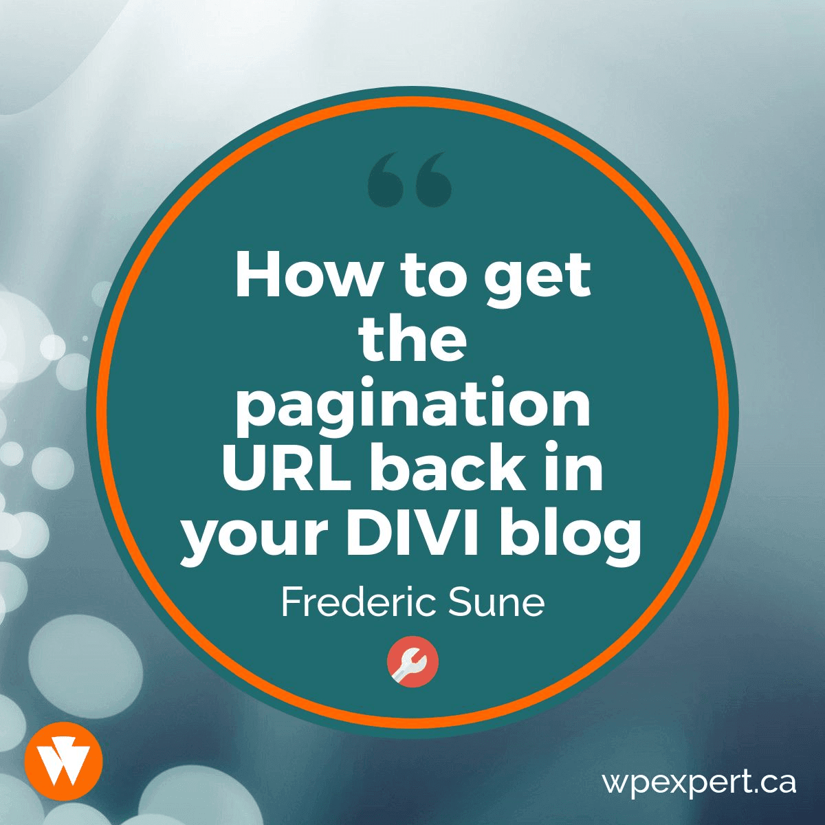 How to get the pagination URL back in your DIVI blog