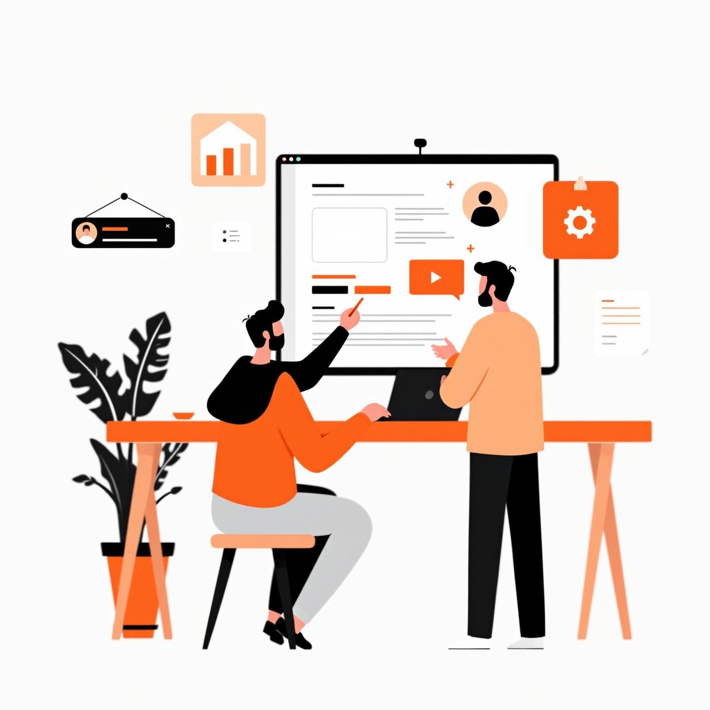 Developer Team Working with Block Editor