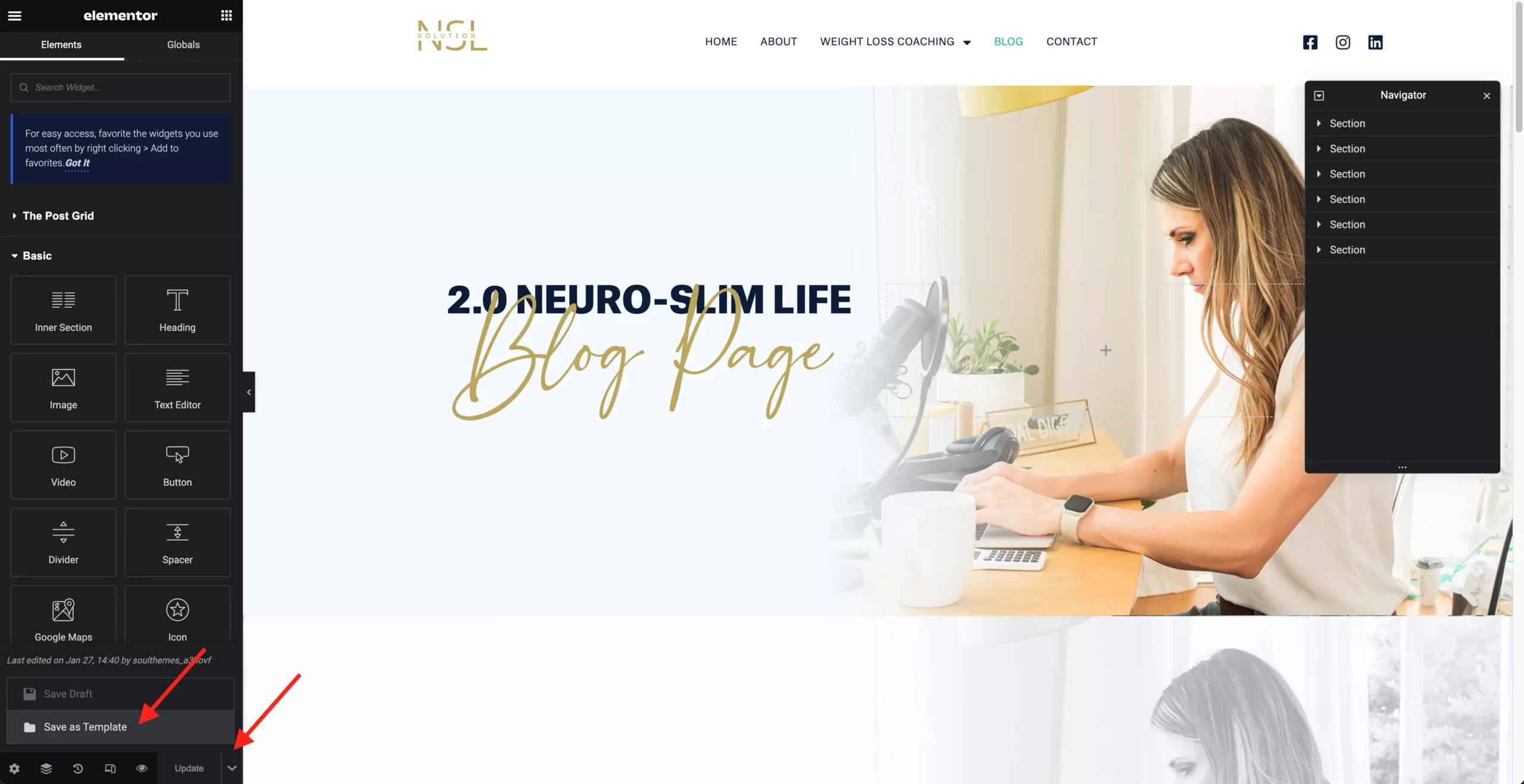 elementor duplicate page