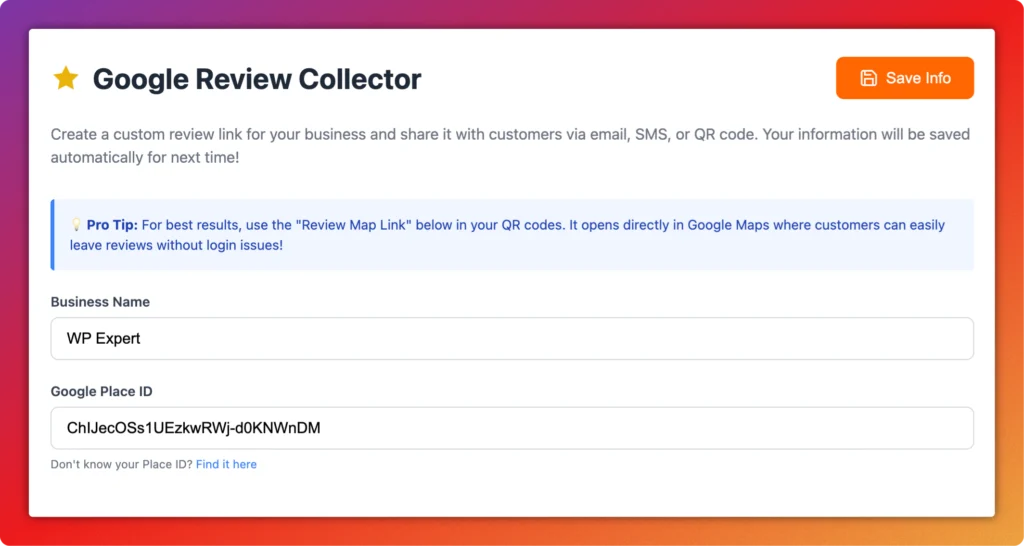 google review collector tool
