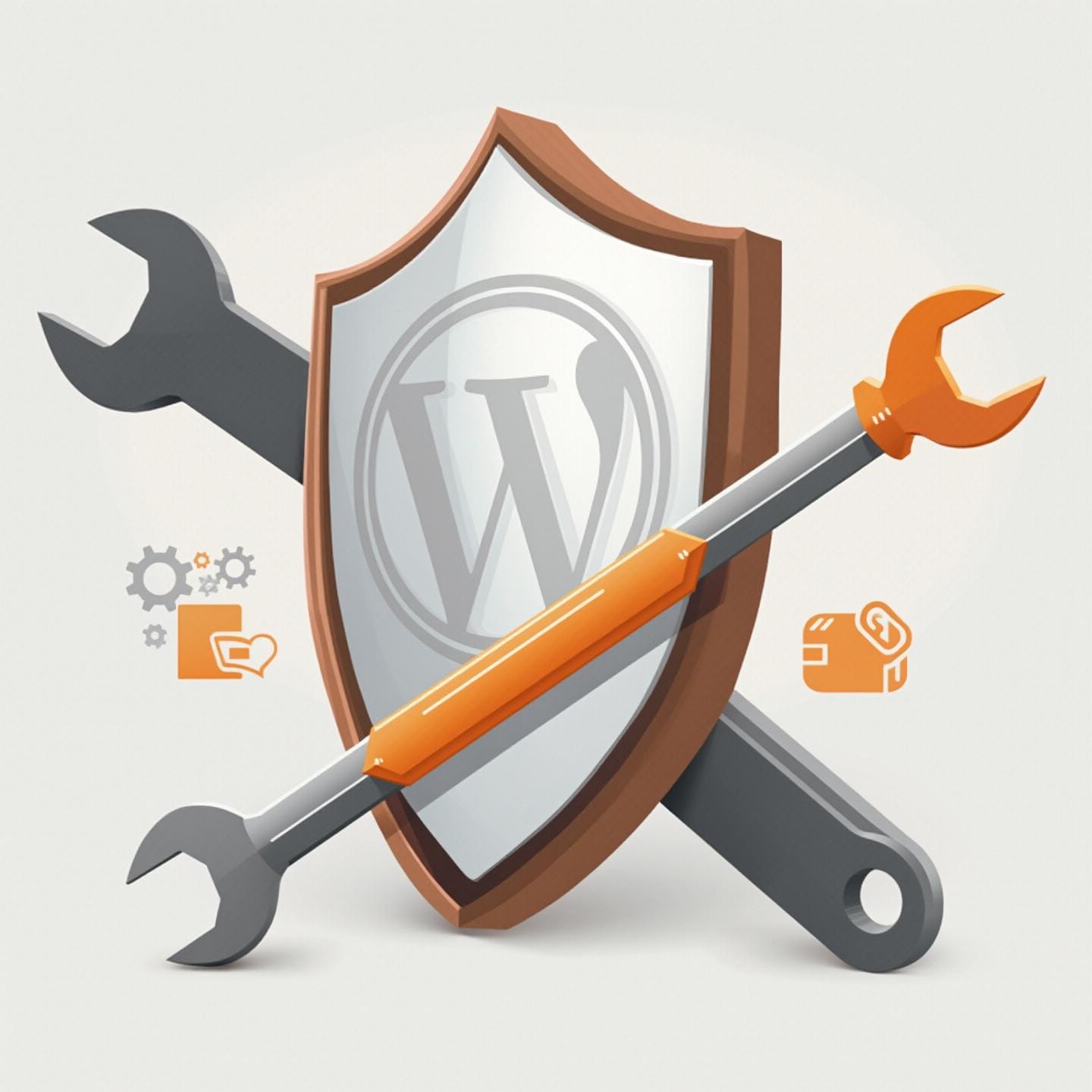 Website maintenance and security illustration