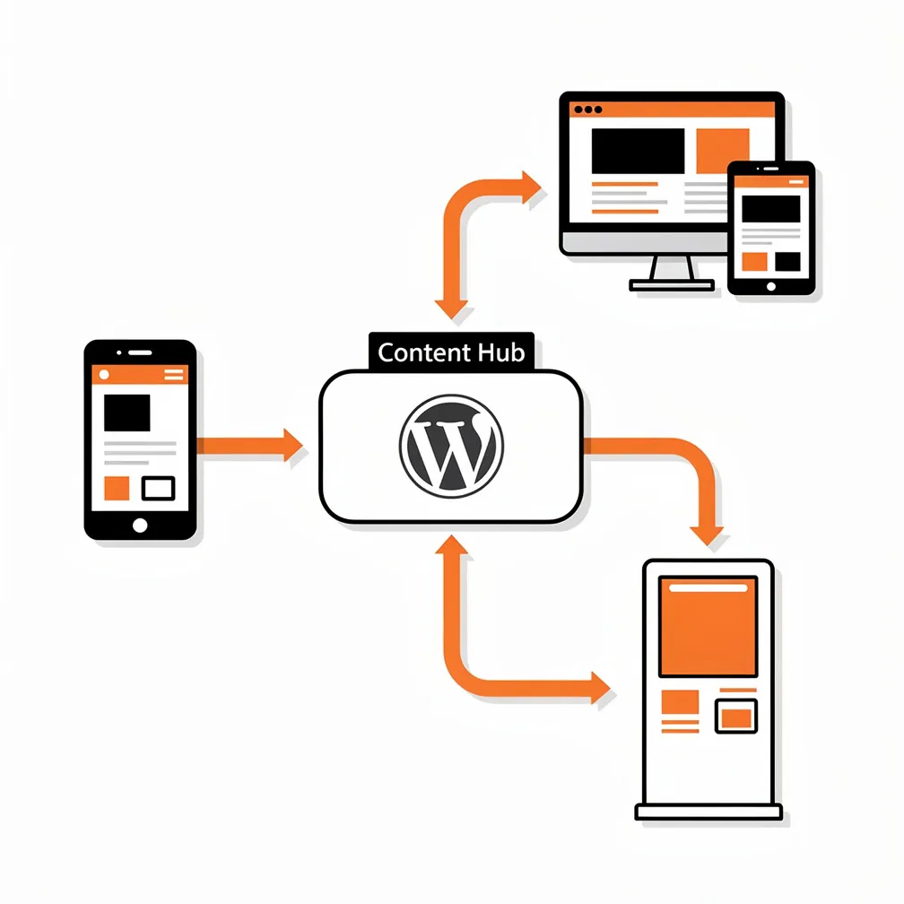 Hybrid WordPress content hub