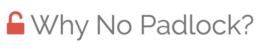Why no padlock? logo