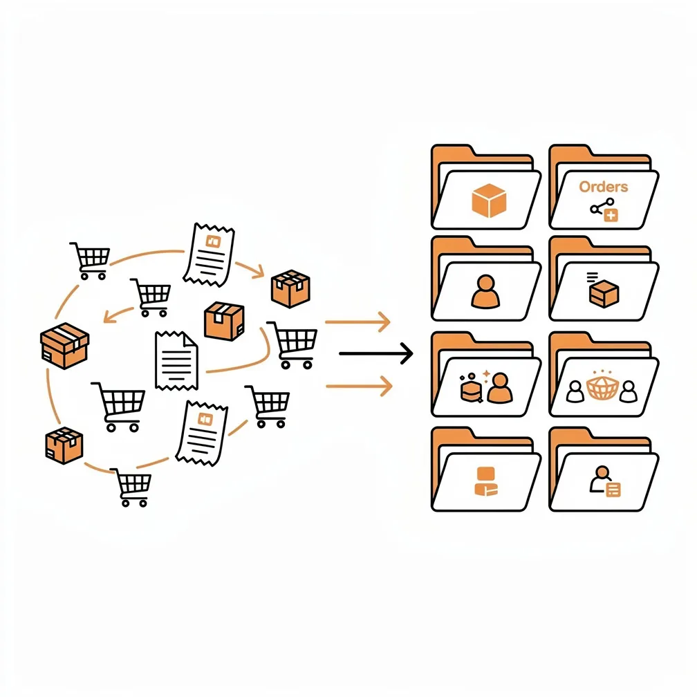 WooCommerce streamlined database orders