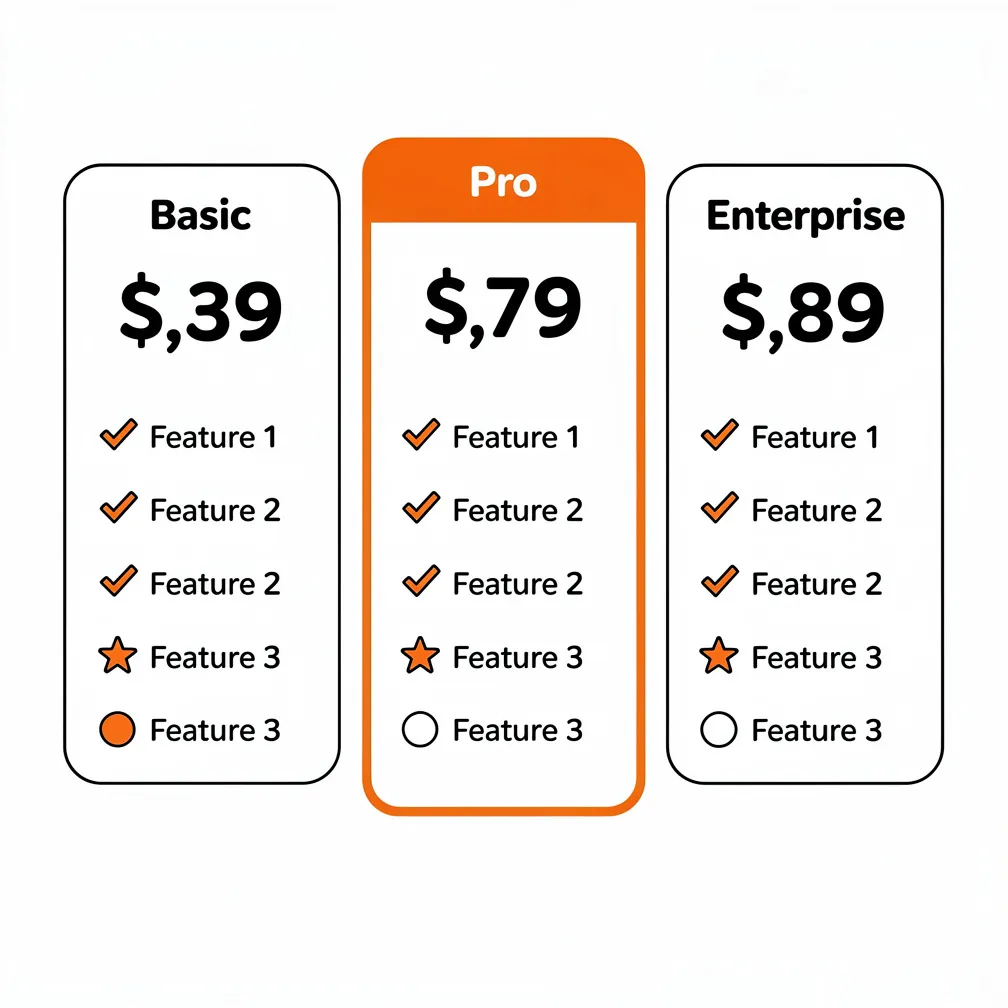 WordPress Pricing Plan Tiers